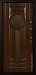 Дверь  Афины цвет дуб темный/дуб темный 880х2060 мм вид изнутри
