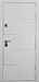 Дверь  Квадро цвет белый/белый 880х2060 мм вид снаружи