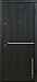 Дверь  Бридж цвет черно-серый/черно-серый 880х2060 мм вид снаружи