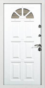 Дверь  Кармен цвет белый/белый 860х2050 мм вид изнутри