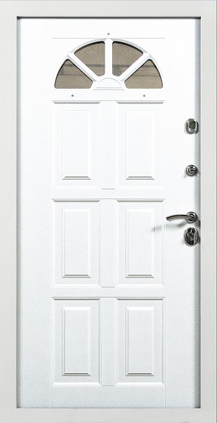 Дверь  Кармен цвет белый/белый 860х2050 мм