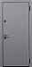 Дверь  Клео цвет платиновый серый/платиновый серый 880х2060 мм вид снаружи