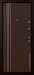 Дверь  Даллас цвет коричневый/коричневый 880х2060 мм вид изнутри