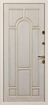 Дверь  Рафаэль цвет белый/белый 880х2060 мм вид изнутри