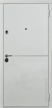 Дверь  Бридж цвет белый/белый 880х2060 мм вид снаружи