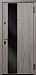 Дверь  Чикаго цвет дуб грей/венге темный 860х2050 мм вид снаружи