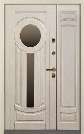 Дверь  Троя цвет белый/белый 1280х2060 мм вид изнутри
