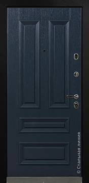 Дверь  Рапсодия цвет серый/серый 880х2060 мм вид изнутри