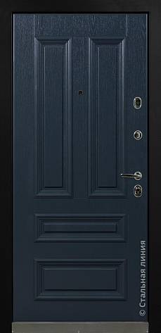 Дверь  Рапсодия цвет серый/серый 880х2060 мм вид изнутри