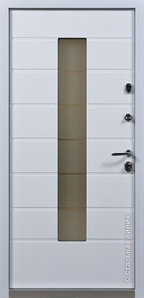Дверь  Форт цвет белый/белый 880х2060 мм