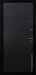 Дверь  Квадро цвет черно-серый/черно-серый 880х2060 мм вид изнутри