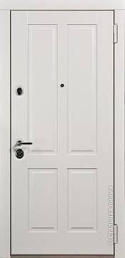 Дверь  Марго цвет белый/белый 880х2060 мм вид снаружи