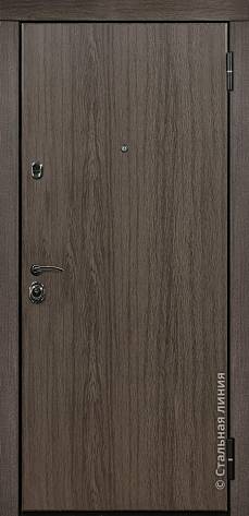 Дверь  Ультра цвет дуб седой/дуб седой 860х2050 мм вид снаружи