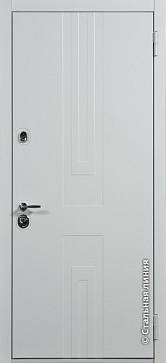 Дверь  Авеню цвет белый/белый 880х2060 мм вид снаружи