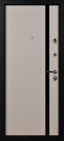 Дверь  Гранд цвет венге темный/венге темный 880х2060 мм вид изнутри