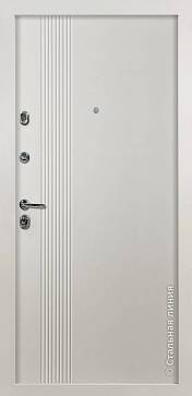 Дверь  Коста цвет белый кашемир/белый кашемир 880х2060 мм вид изнутри