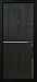 Дверь  Бридж цвет черно-серый/черно-серый 880х2060 мм вид изнутри