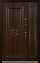 Дверь  Лира цвет дуб темный/дуб темный 1280х2060 мм вид изнутри