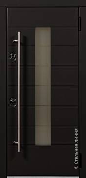 Дверь  Форт цвет коричневый/коричневый 880х2060 мм вид снаружи