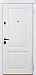 Дверь  Паола цвет белый/белый 860х2050 мм вид снаружи