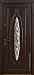 Дверь  Монарх цвет коричневый/коричневый 880х2060 мм вид снаружи