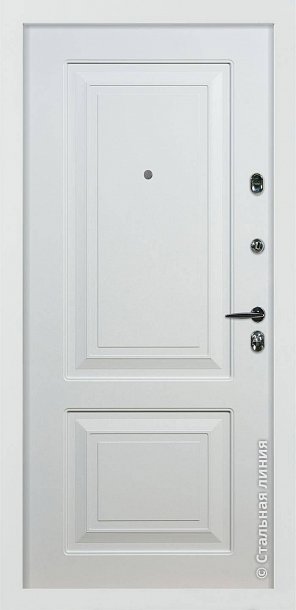 Дверь  Паола цвет белый/белый 860х2050 мм