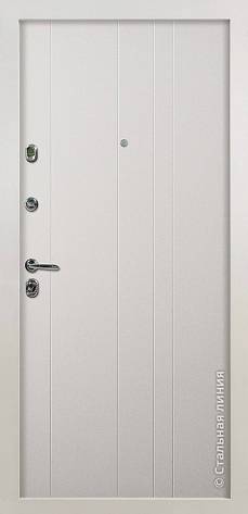 Дверь  Фьюжн цвет белый кашемир/белый кашемир 880х2060 мм вид изнутри