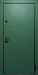 Дверь  Верде цвет зеленый турмалин/капучино 860х2060 мм вид снаружи