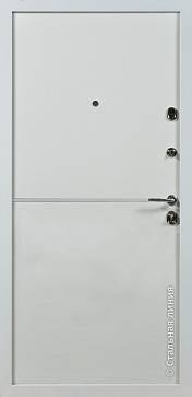 Дверь  Бридж цвет белый/белый 880х2060 мм вид изнутри