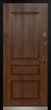 Дверь  Прованс с терморазрывом цвет черно-серый/дуб темный 950х2050 мм вид изнутри