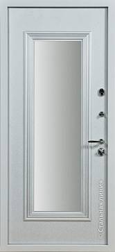Дверь  Полонез цвет белый/белый 880х2060 мм вид изнутри
