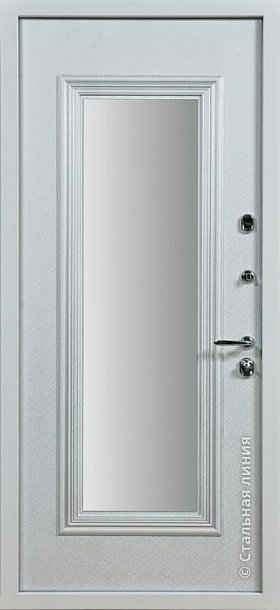 Дверь  Полонез цвет белый/белый 880х2060 мм