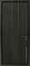 Дверь  Терра цвет черно-серый/черно-серый 880х2060 мм вид изнутри