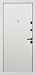 Дверь  Клео цвет белый/белый 880х2060 мм вид изнутри