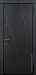 Дверь  Клео цвет черно-серый/черно-серый 880х2060 мм вид снаружи