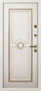 Дверь  Палаццо цвет белый/белый 880х2060 мм вид изнутри