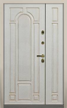 Дверь  Рембрандт цвет белый/белый 1280х2060 мм вид изнутри
