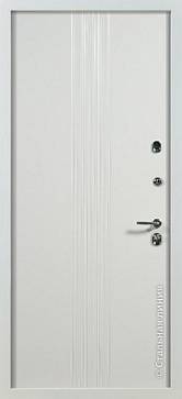Дверь  Рэйн цвет белый/белый 880х2060 мм вид изнутри