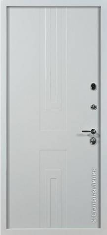Дверь  Авеню цвет белый/белый 880х2060 мм вид изнутри