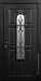 Дверь  Мадрид цвет черно-серый/черно-серый 860х2050 мм вид снаружи