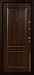 Дверь  Марсель цвет дуб темный/дуб темный 880х2060 мм вид изнутри