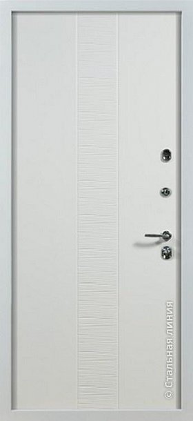 Дверь  Терра цвет белый/белый 880х2060 мм