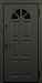 Дверь  Кармен цвет серый графит/серый графит 860х2050 мм вид снаружи