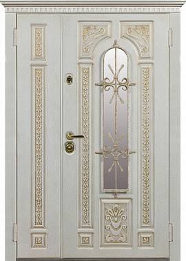 Дверь  Империя цвет белый/белый 1280х2060 мм вид снаружи