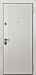 Дверь  Коста цвет белый кашемир/белый кашемир 880х2060 мм вид снаружи