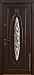 Дверь  Монарх цвет коричневый/коричневый 880х2060 мм вид снаружи