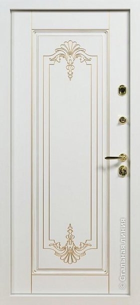 Дверь  Салерно цвет белый/белый 880х2060 мм
