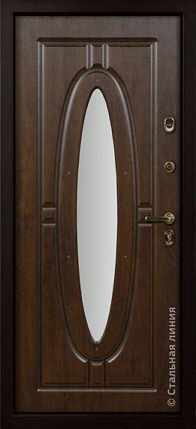 Входная дверь Монарх со стеклом и кованым узором