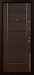 Дверь  Невада цвет коричневый/коричневый 880х2060 мм вид изнутри