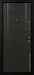 Дверь  Невада цвет черно-серый/черно-серый 880х2060 мм вид изнутри